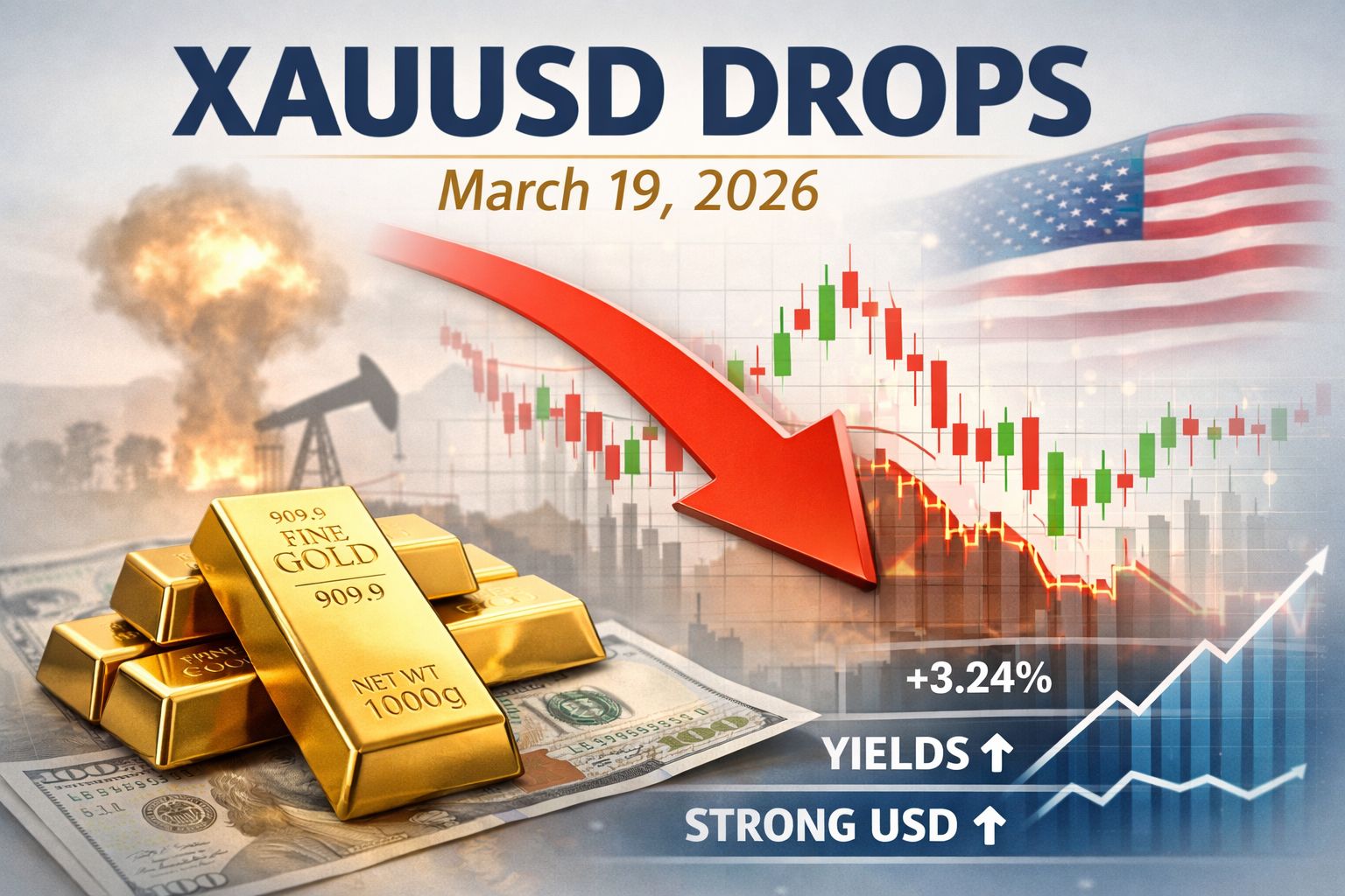 Why Gold (XAUUSD) Dropped Today (Mar 19, 2026): The Real Drivers
