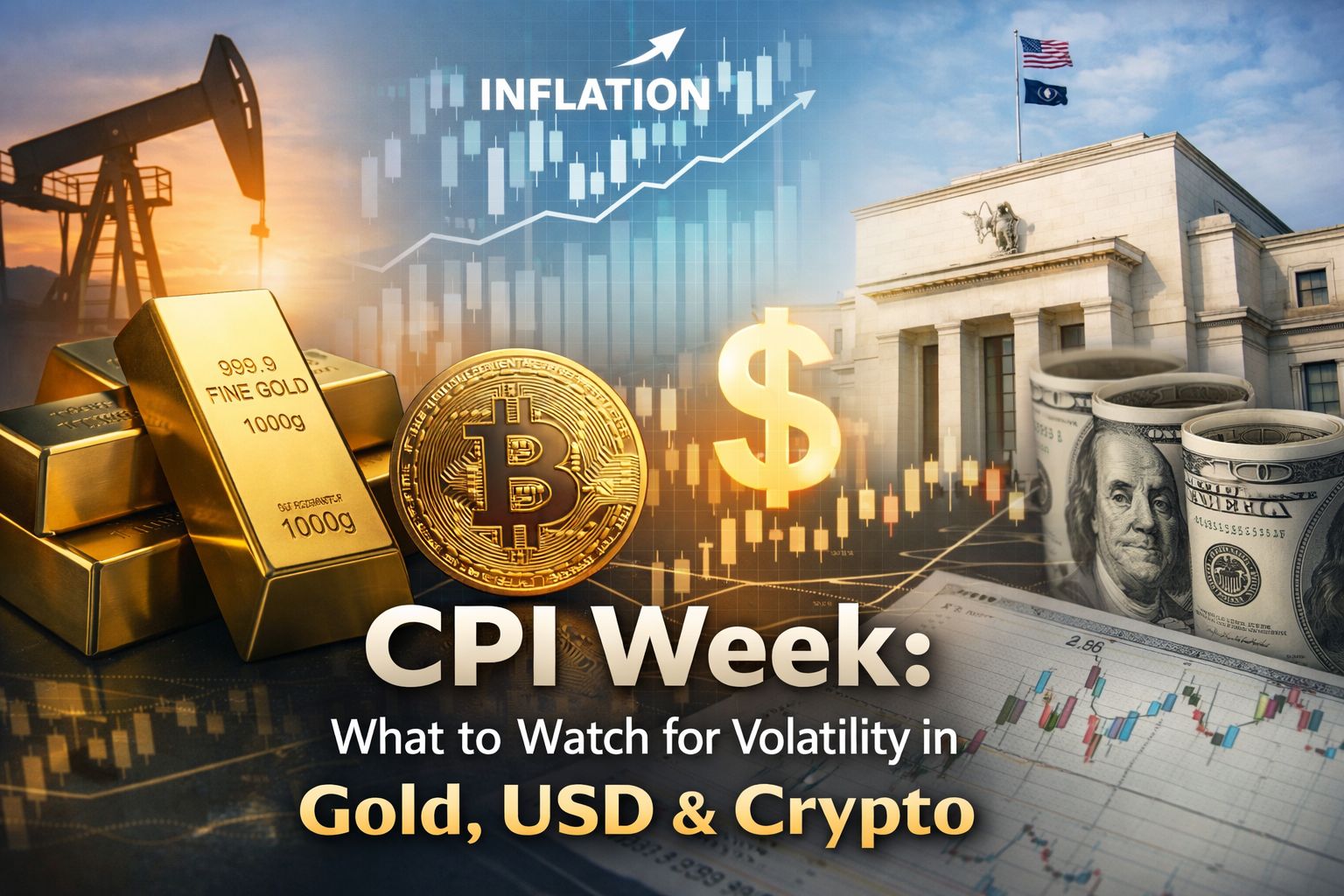 CPI Week: What to Watch for Volatility in Gold, USD & Crypto